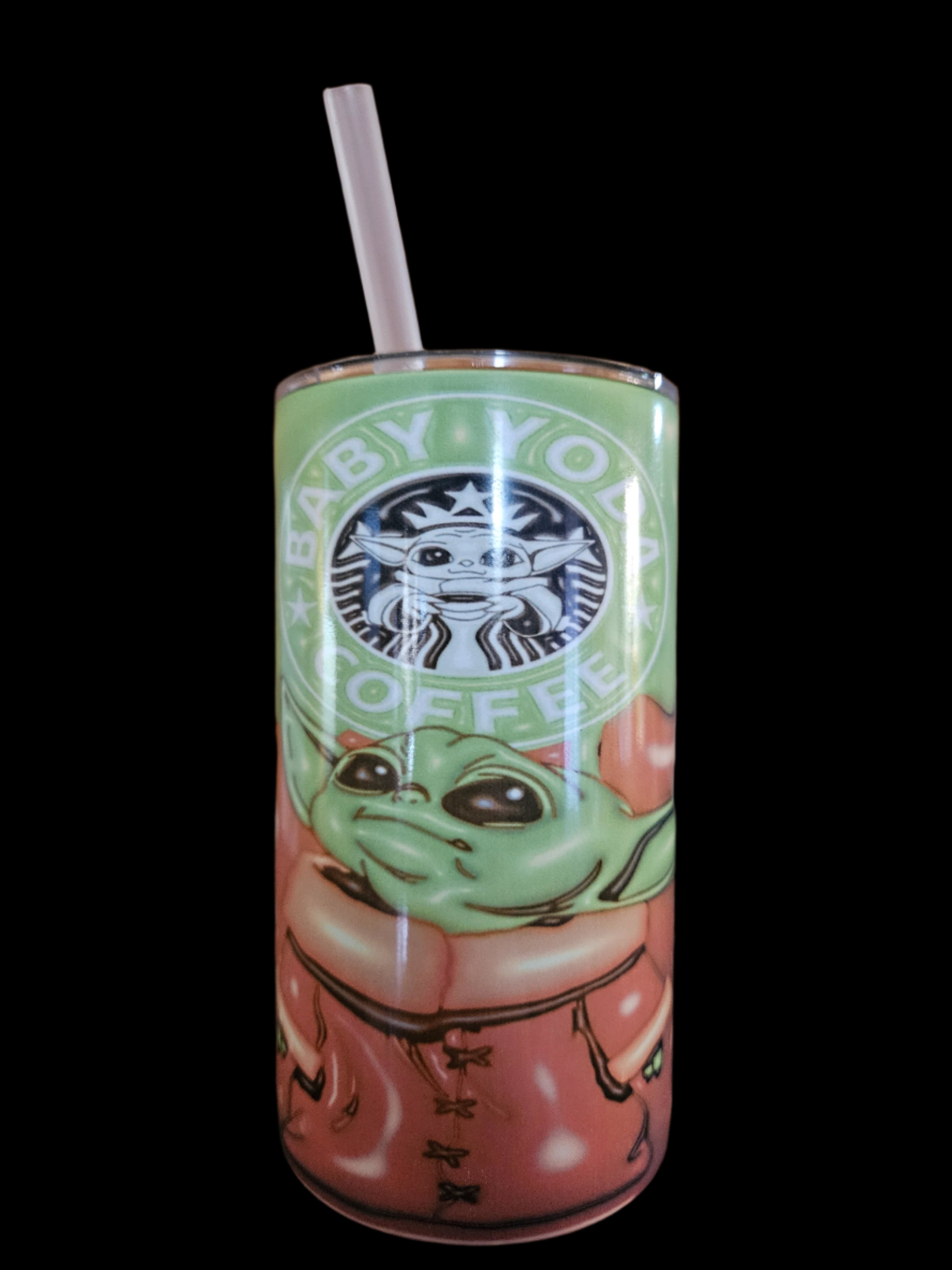 Baby Yoda Coffee 12oz Steel Tumbler