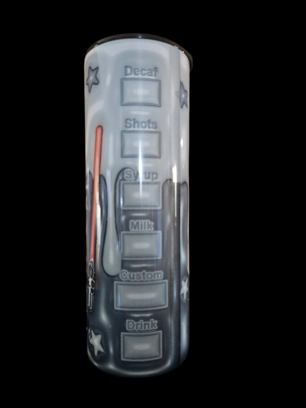 Darth Coffee 20oz Steel Tumbler (Colored Top)