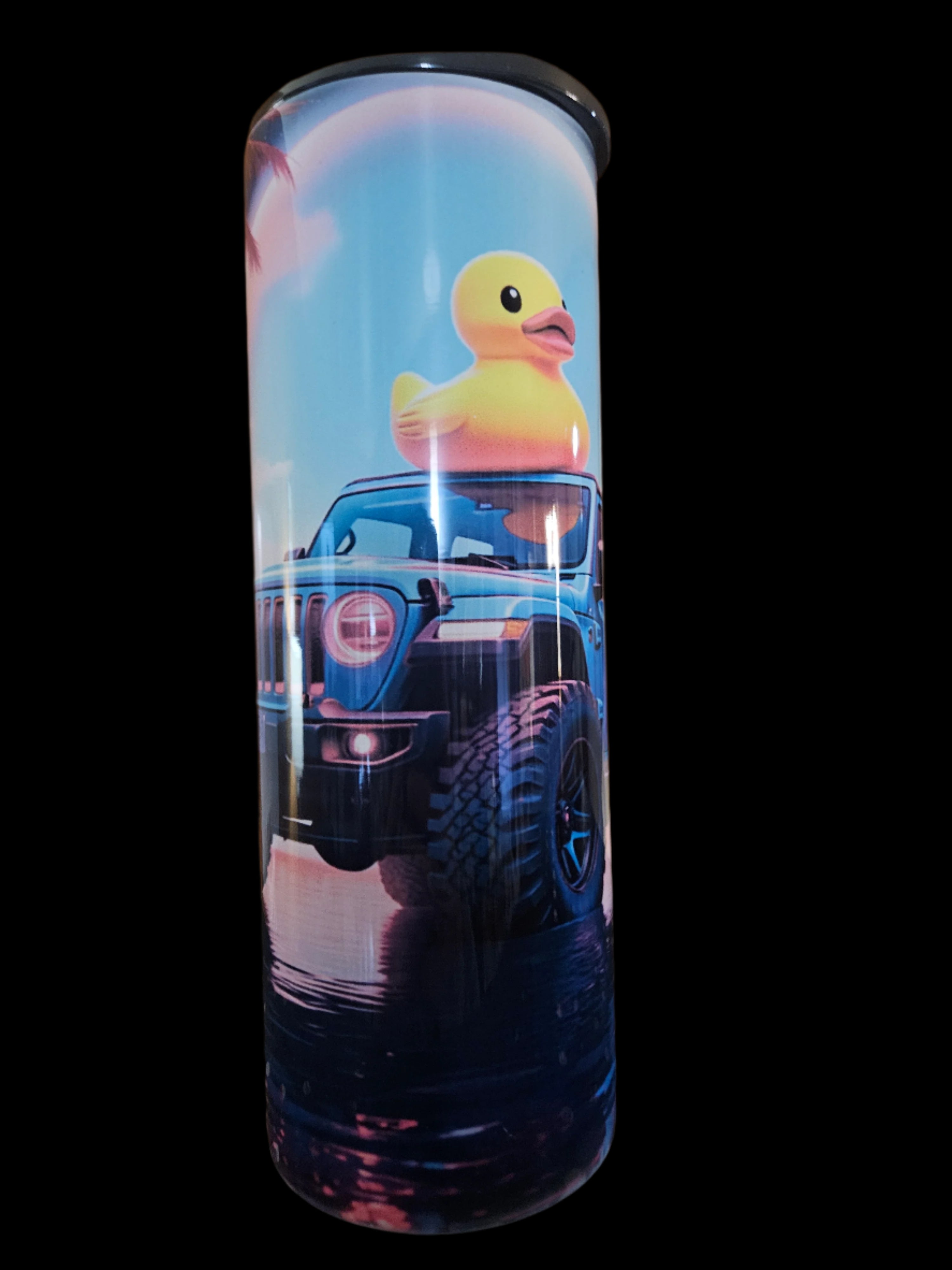 Jeep Duck 20oz Steel Tumbler (Colored Top)