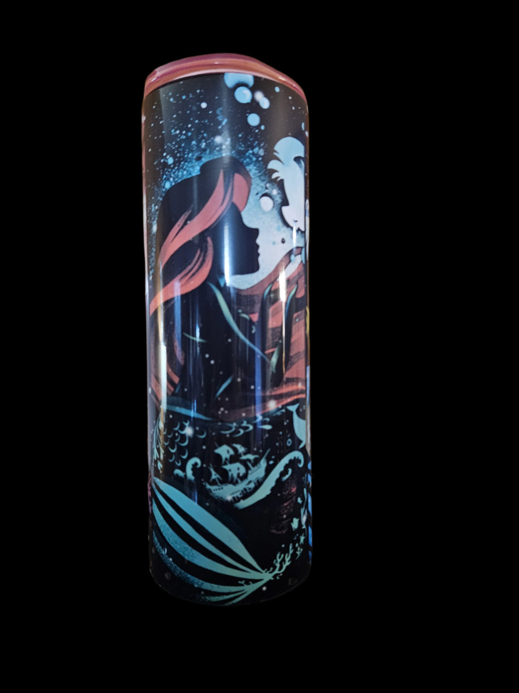Classic Lil Mermaid 20oz Steel Tumbler (Colored Top)