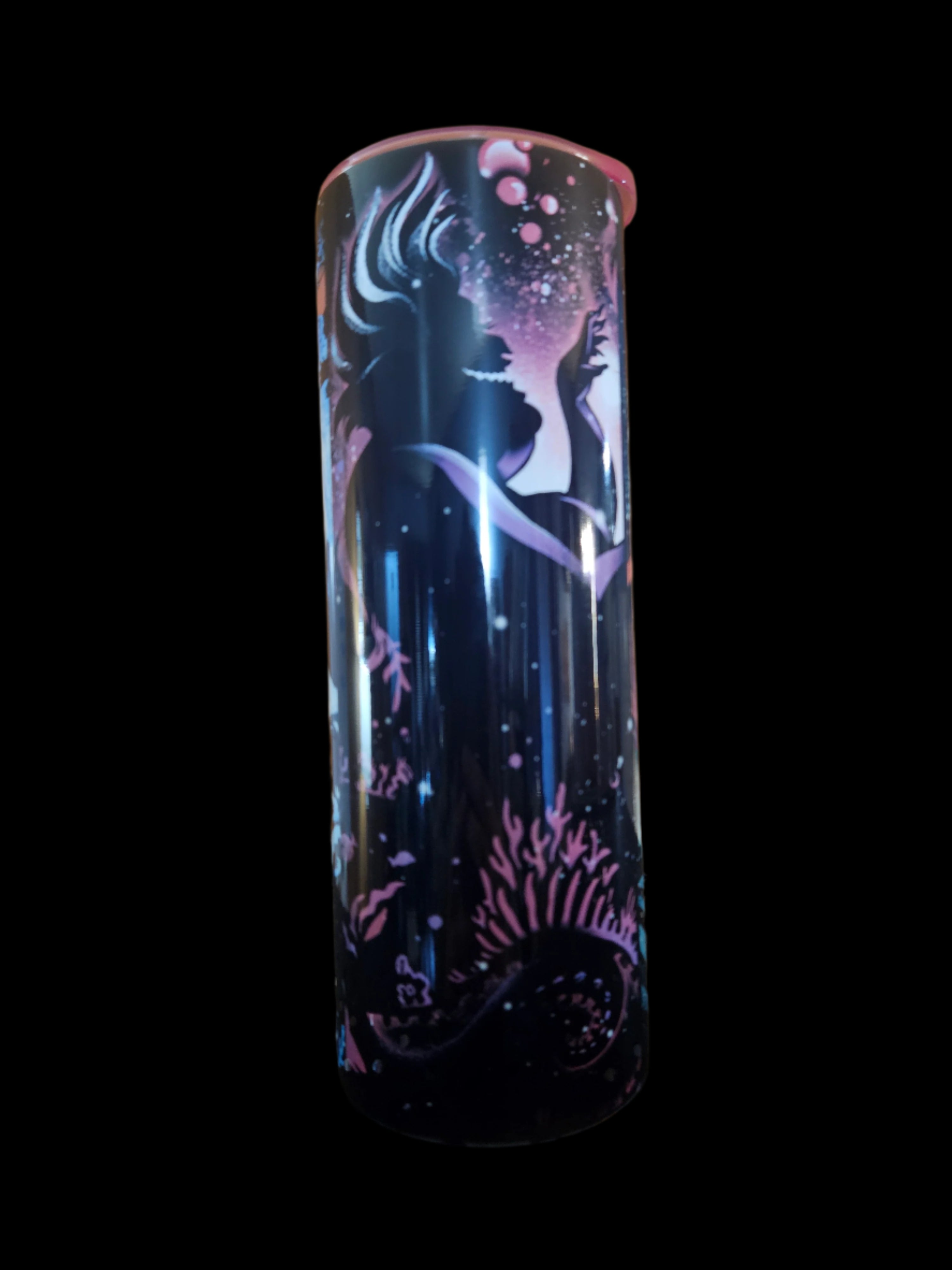 Classic Lil Mermaid 20oz Steel Tumbler (Colored Top)