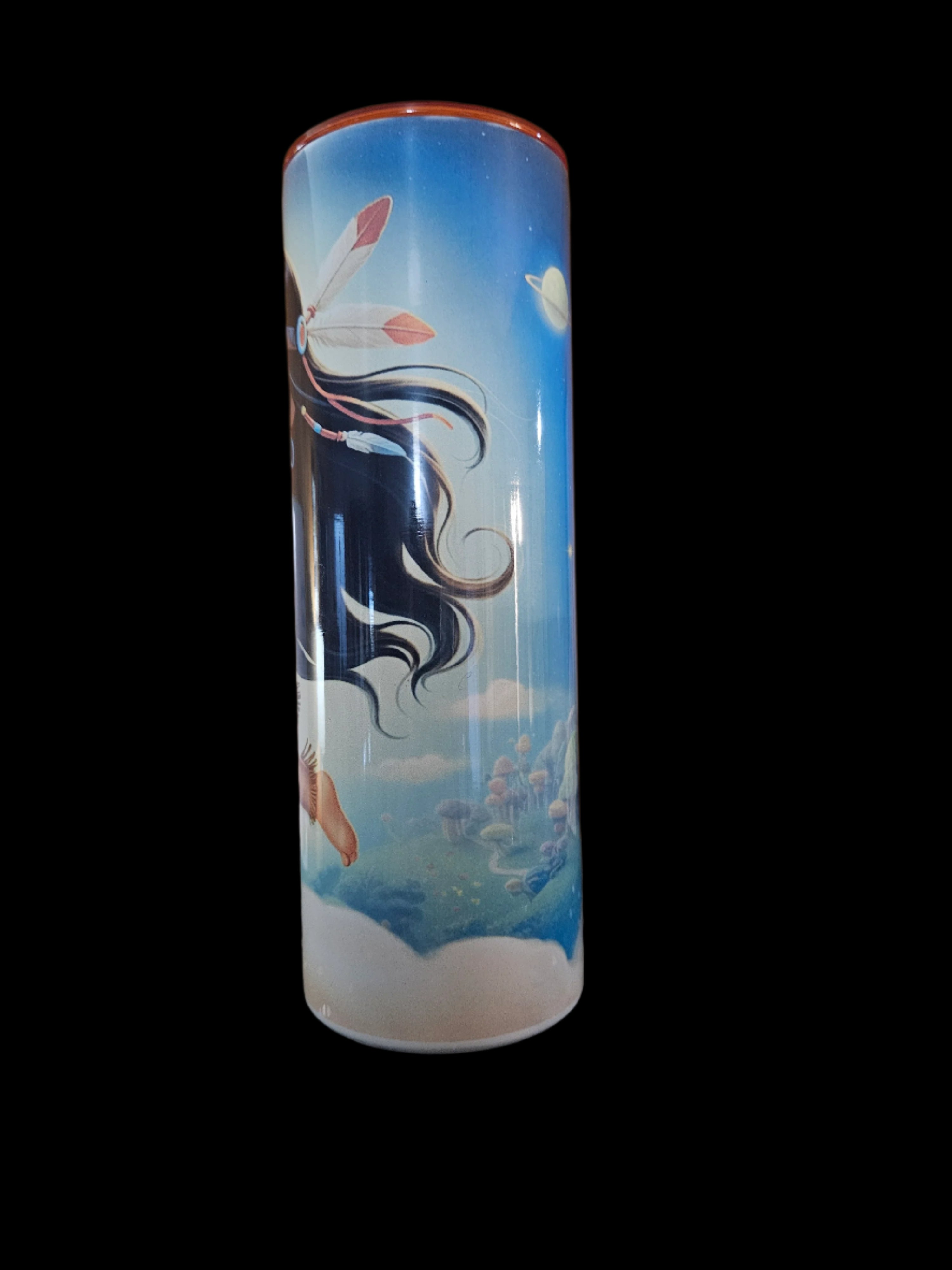 Tigerlily 20oz Steel Tumbler (Colored Top)