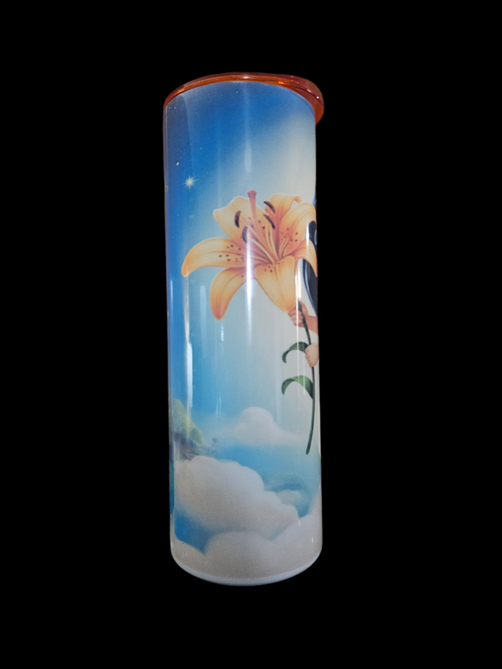 Tigerlily 20oz Steel Tumbler (Colored Top)