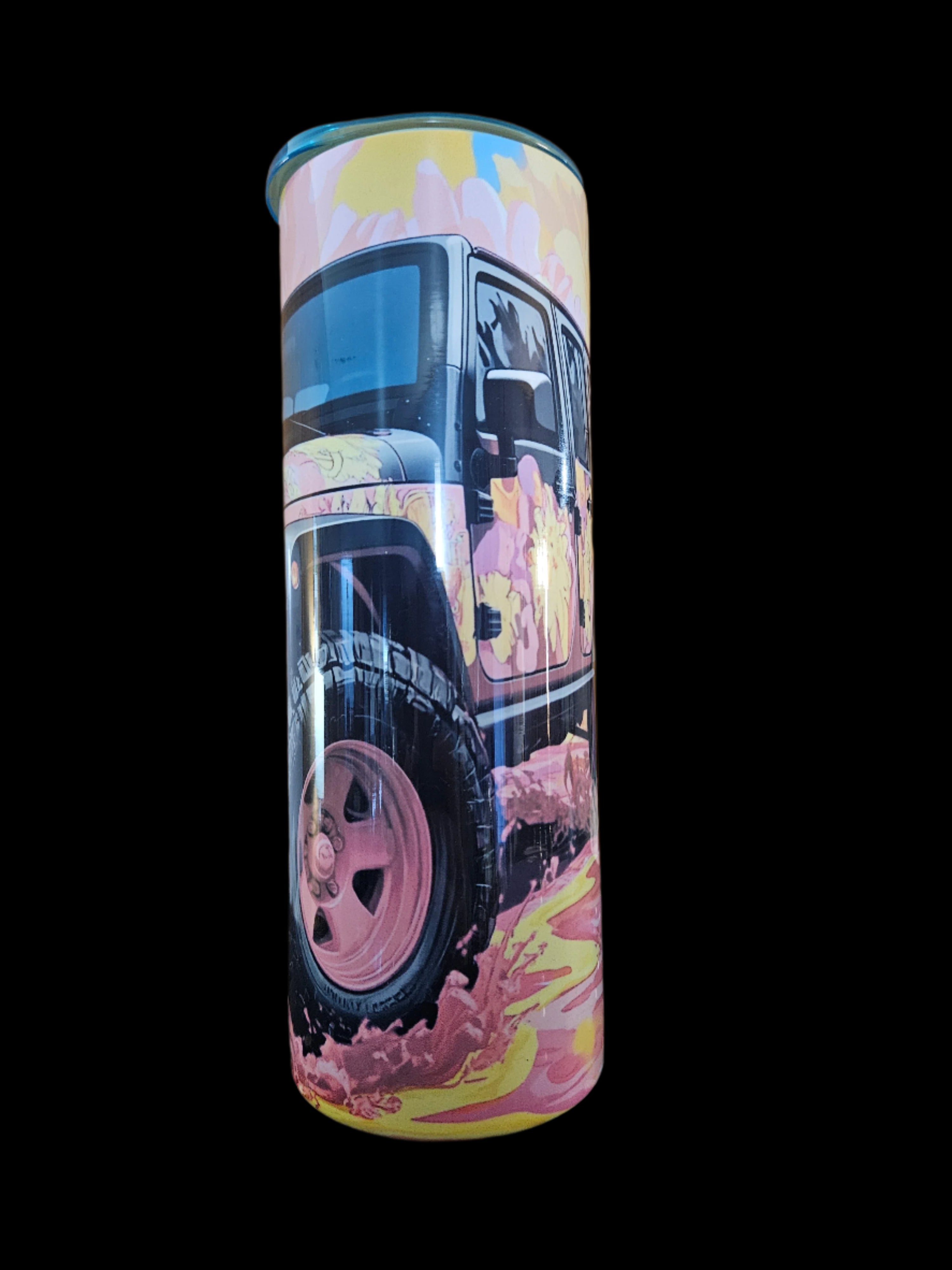 Off Road Jeep 20oz Steel Tumbler (Colored Top)