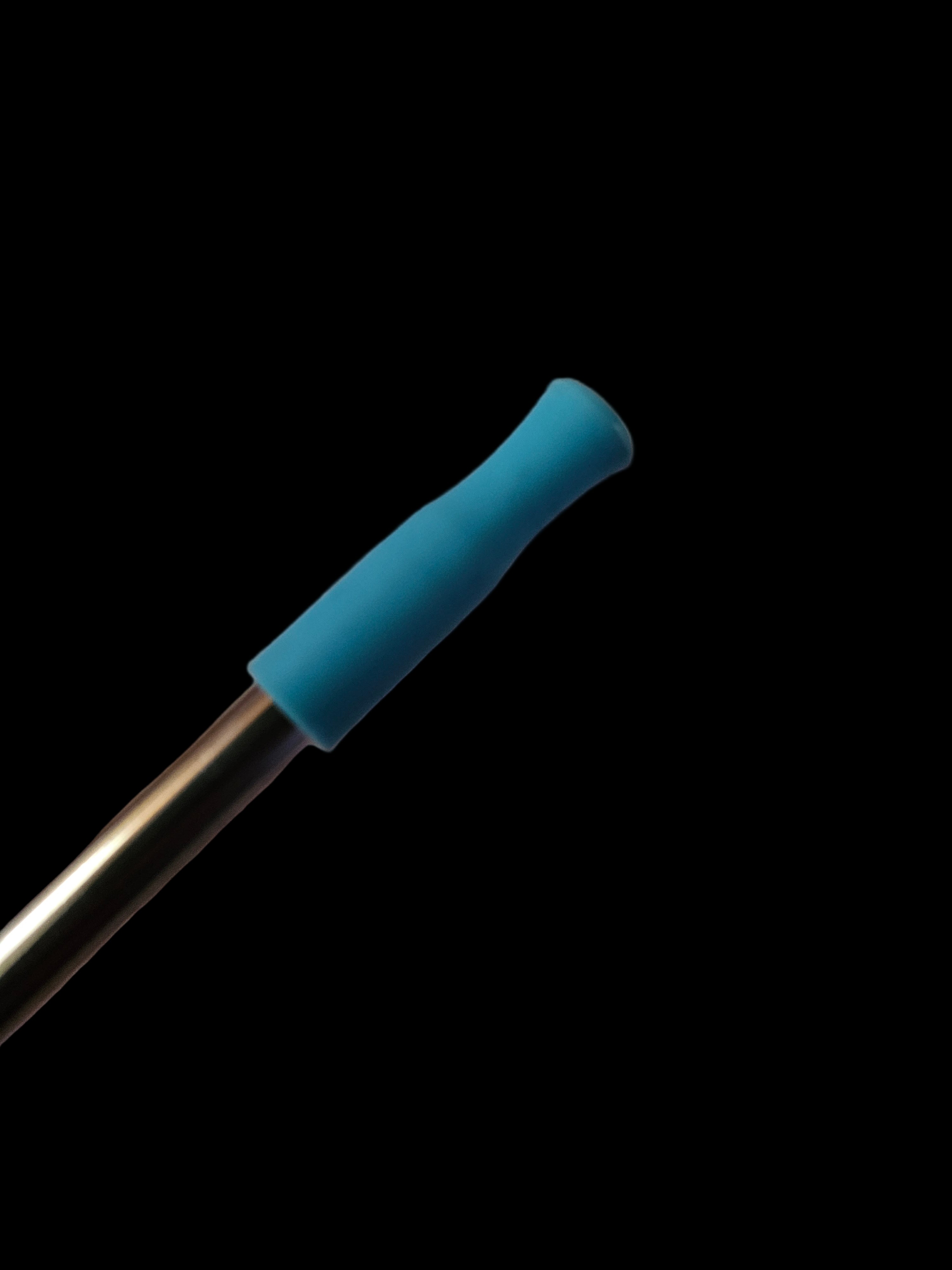 Light Blue Steel Straw Cap (Set of 5)