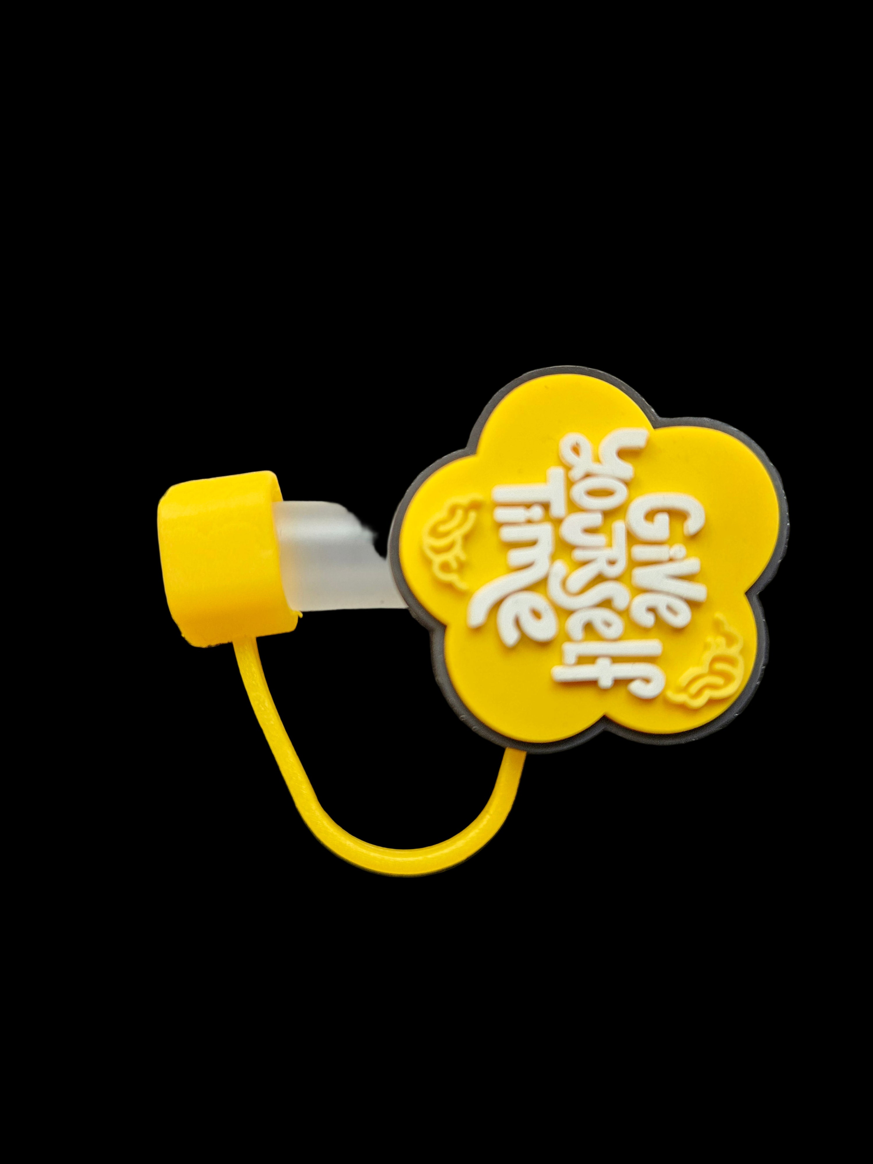"Give yourself time" Straw Topper