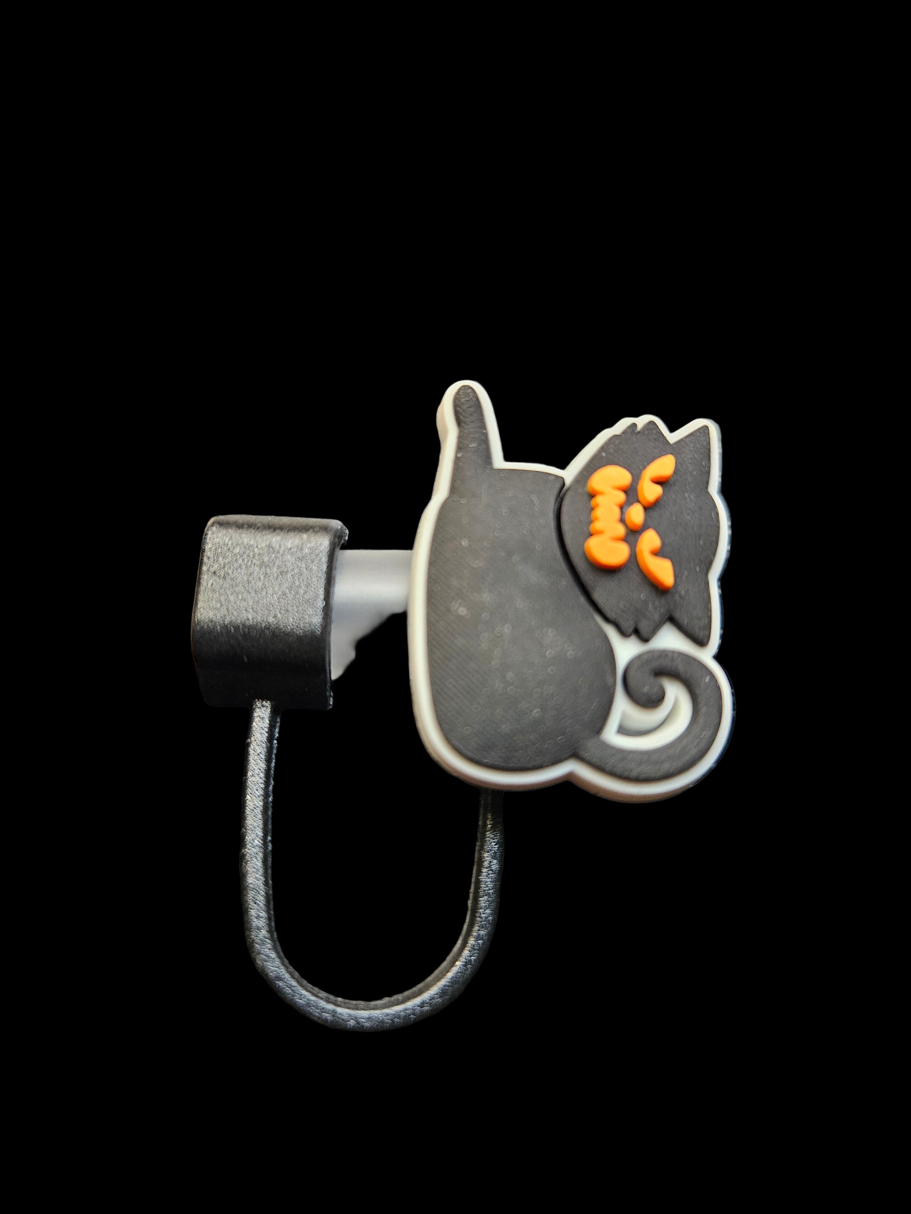 Black Cat Straw Topper