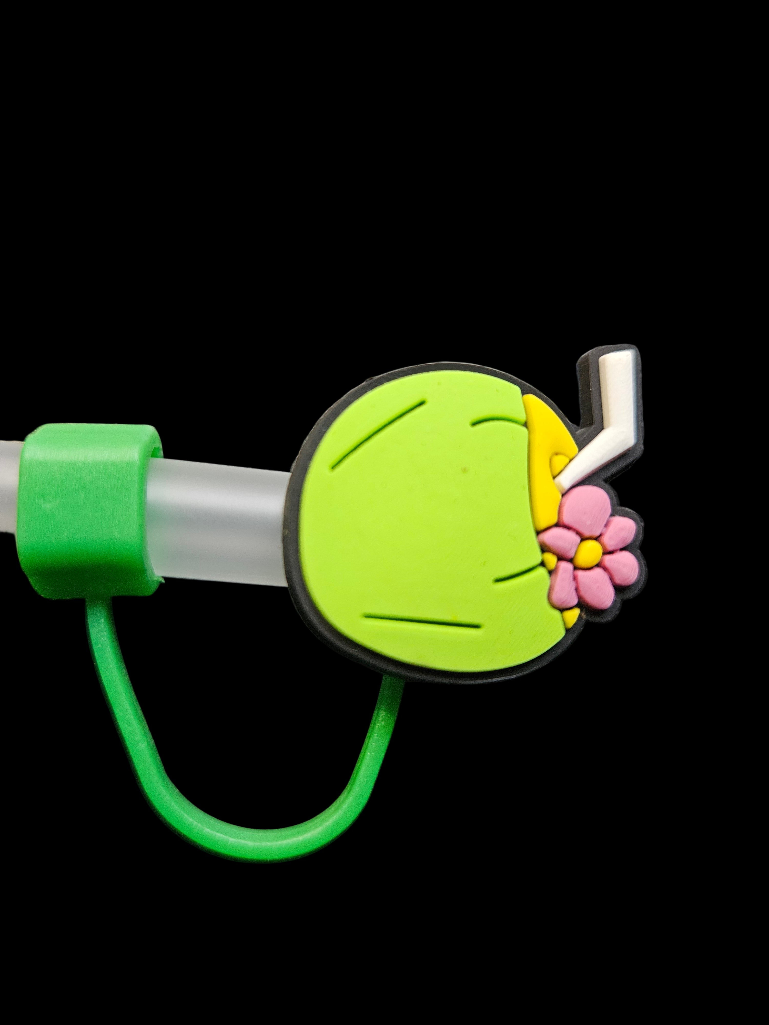 Green Drink Straw Topper