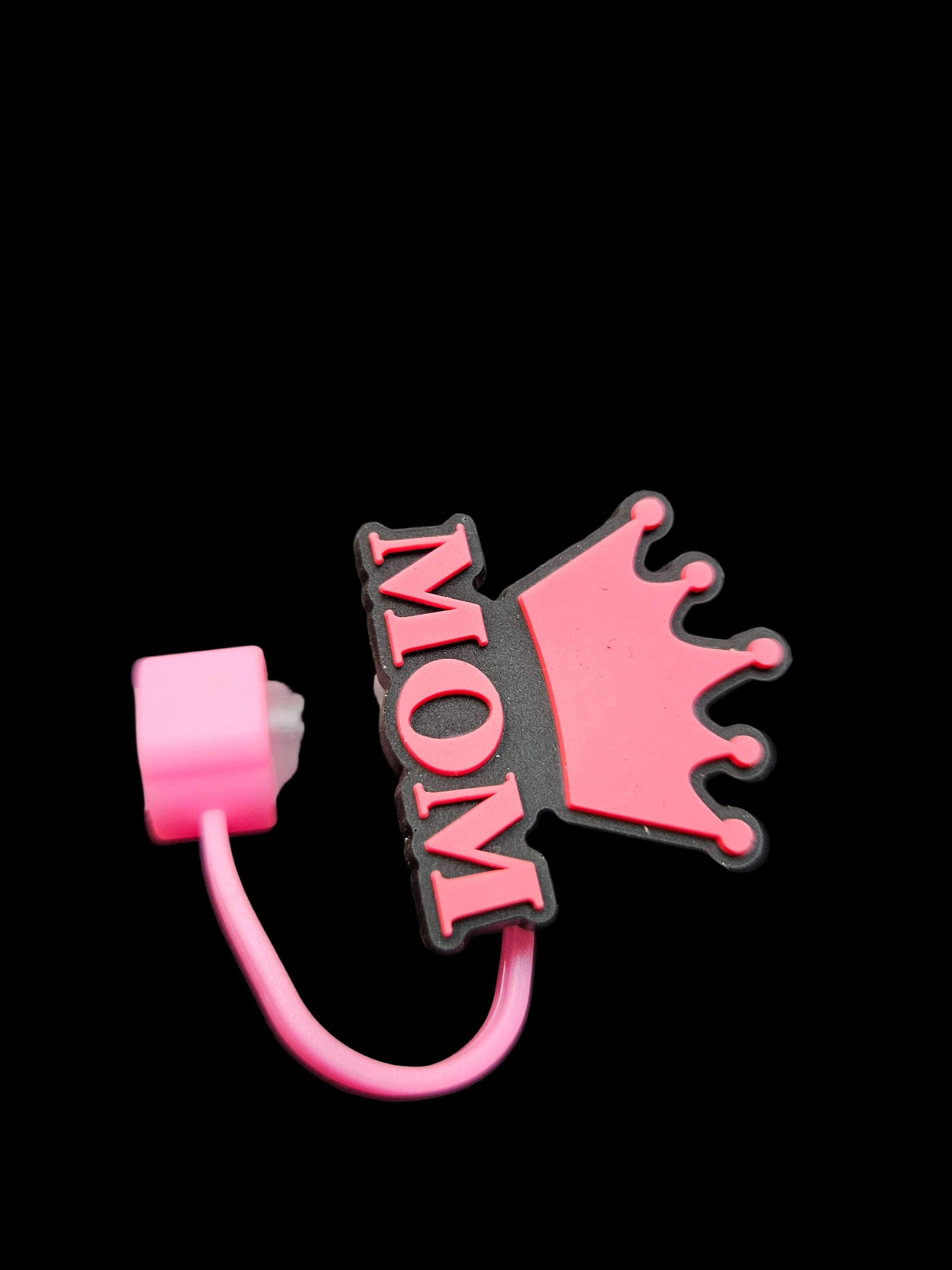 "Mom" Straw Topper