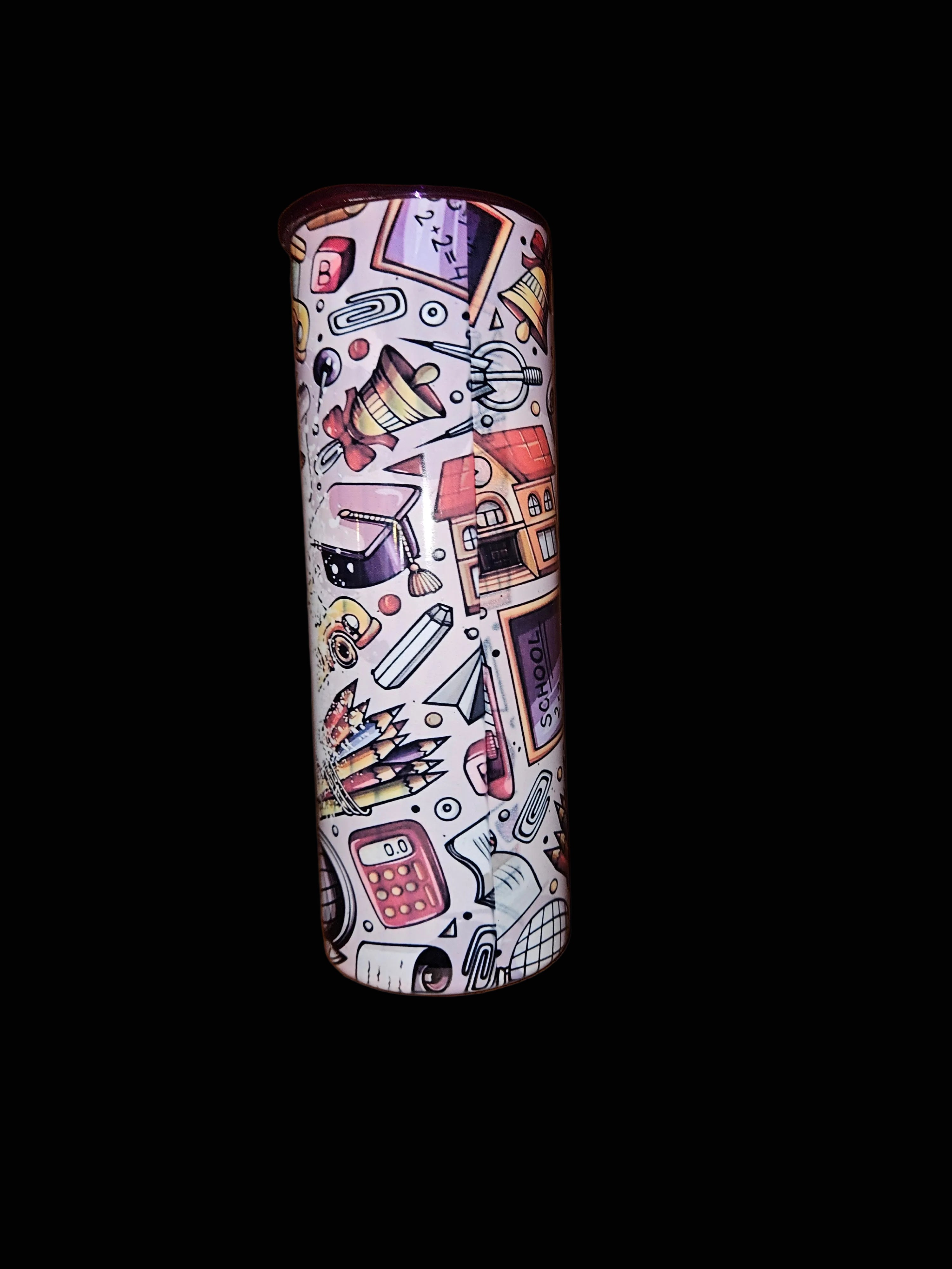 Purple #teacherlife 20oz Stainless Steel