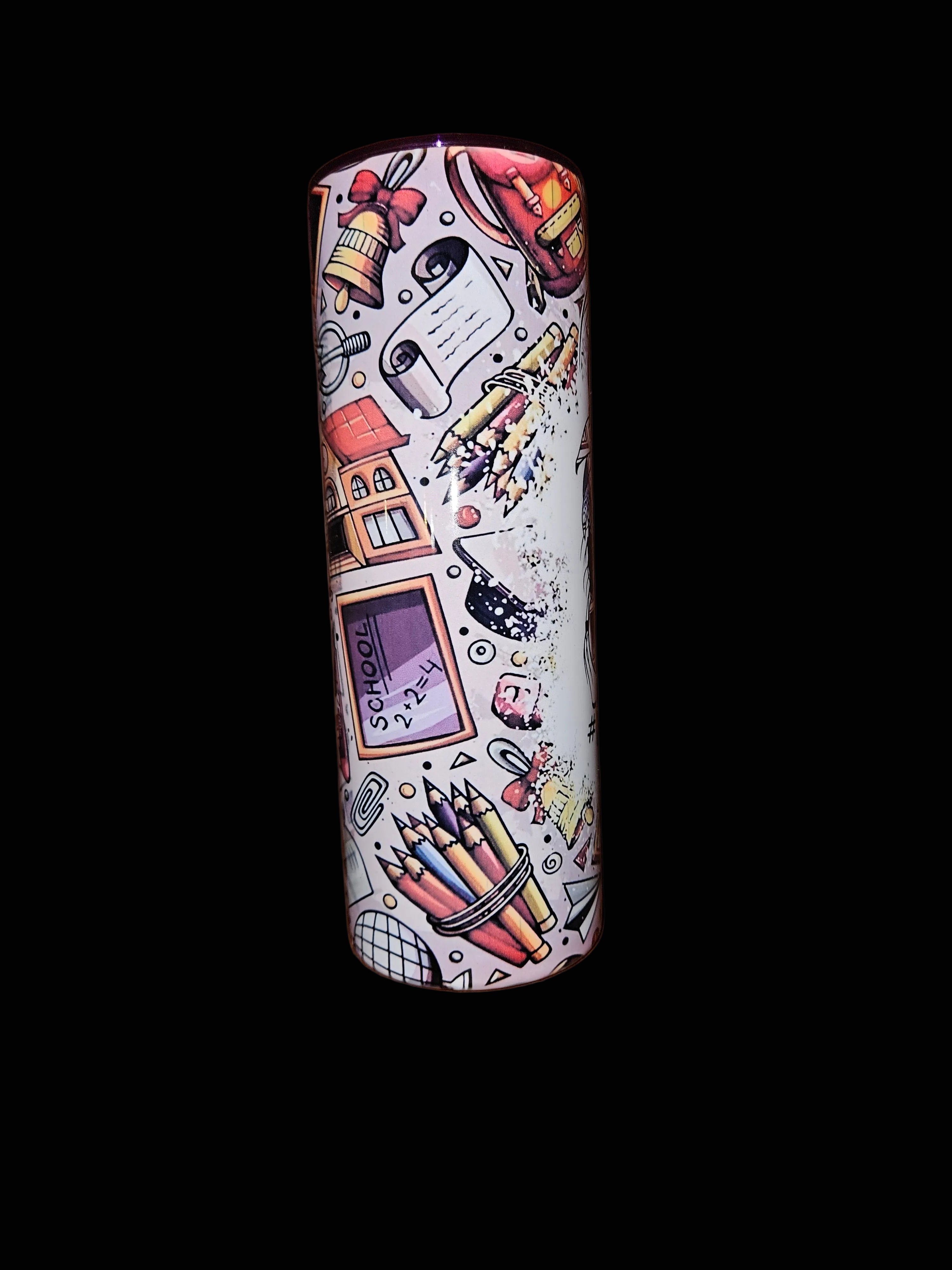 Purple #teacherlife 20oz Stainless Steel