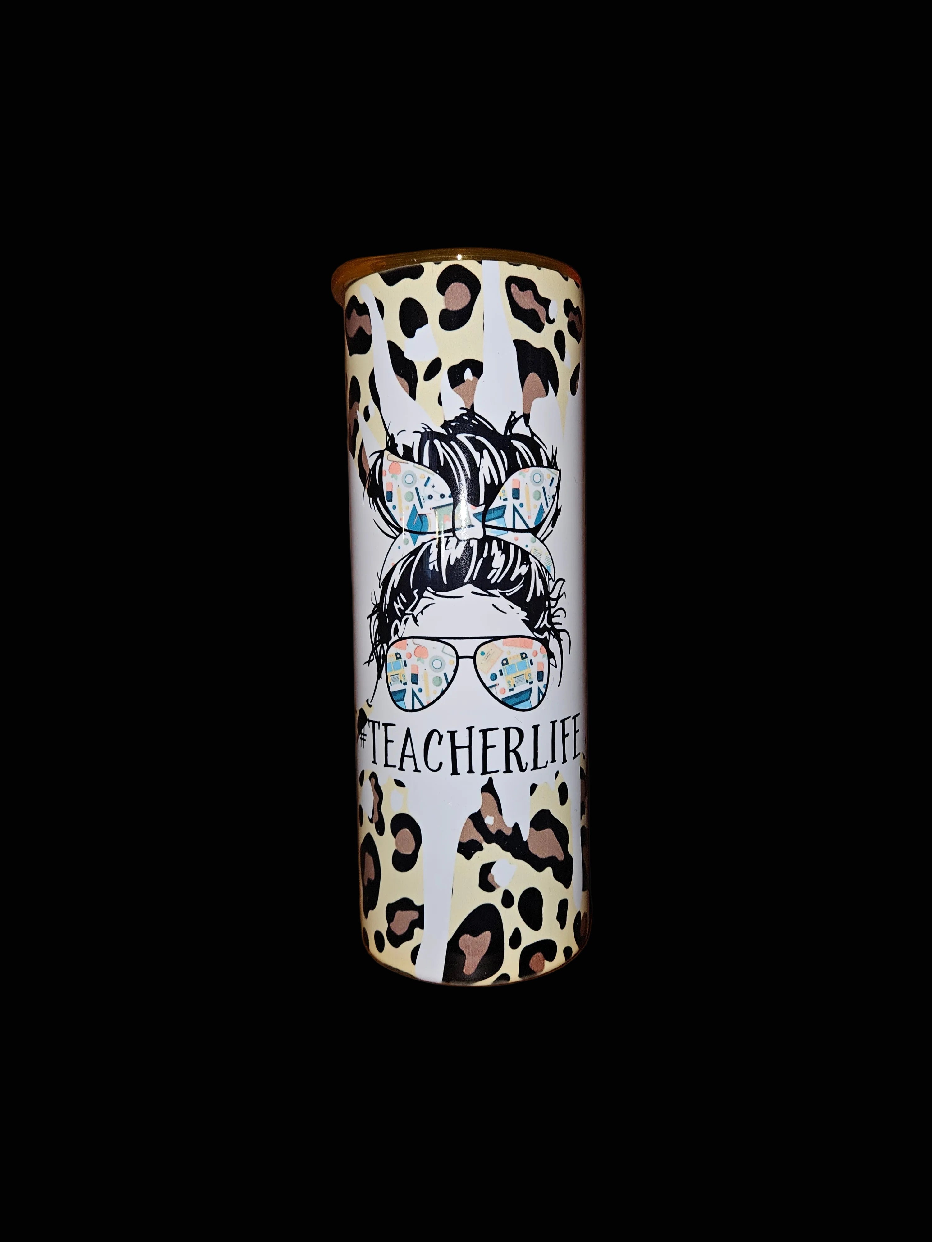 Animal Print #Teacherelife 20oz Stainless Steel