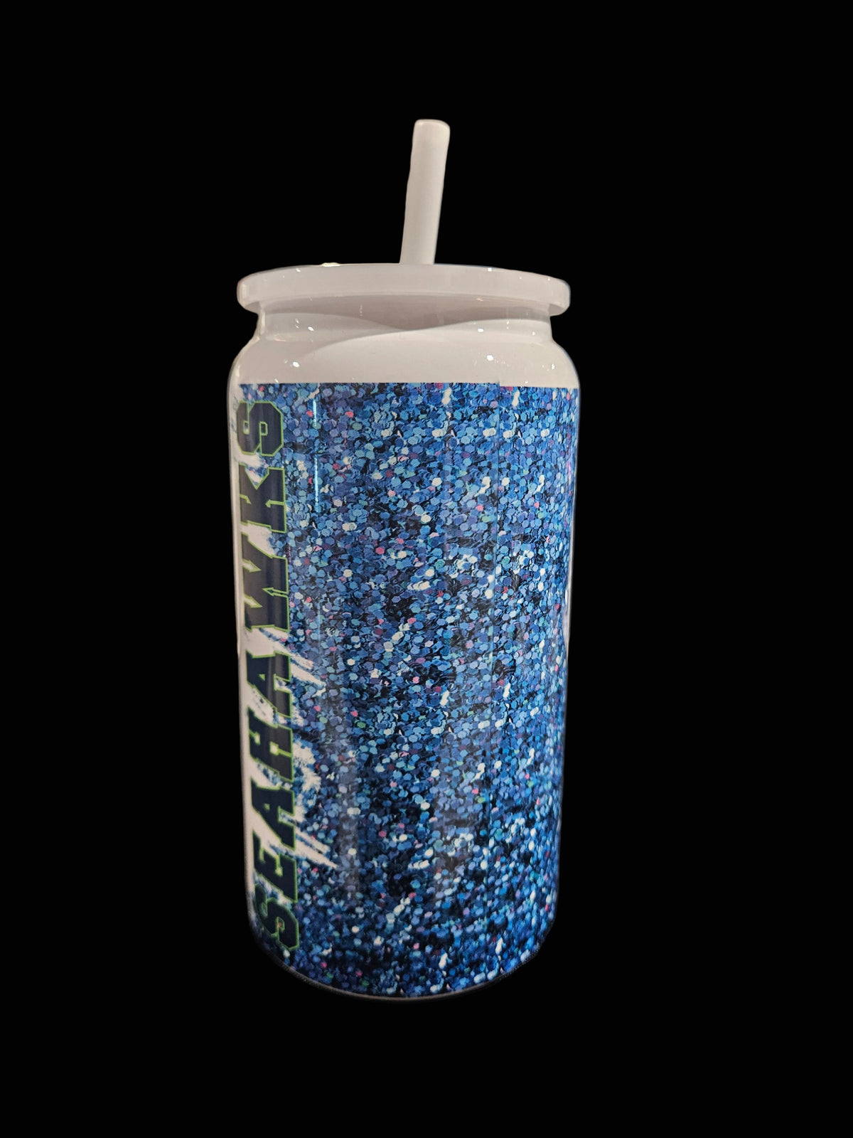 Seahawks Girl 16oz Can Stainless Steel