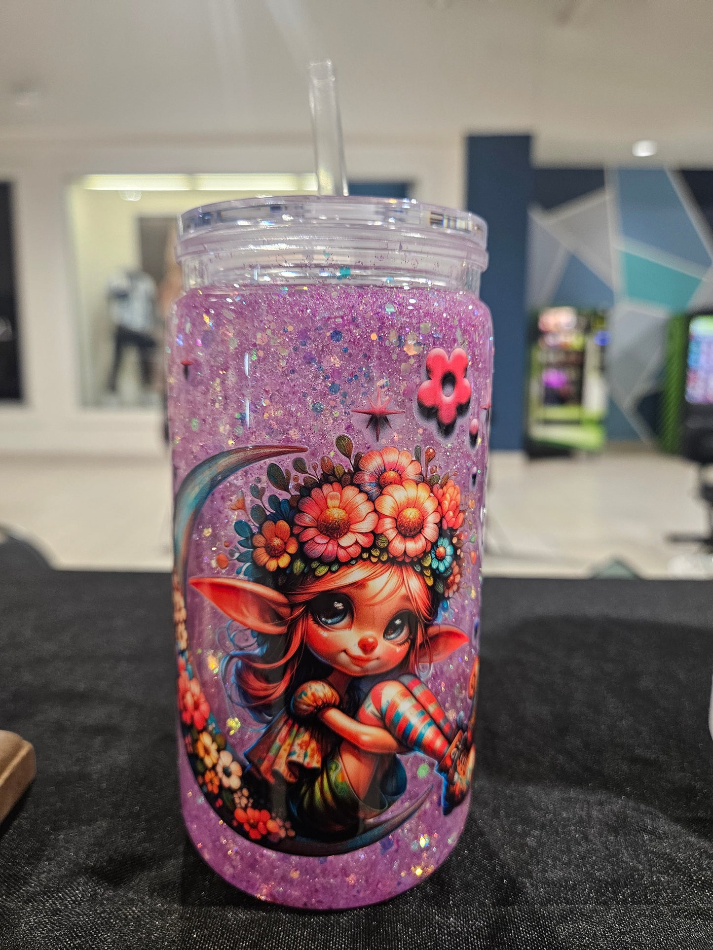 Whimsickle Snowglobe 16oz Can PLASTIC