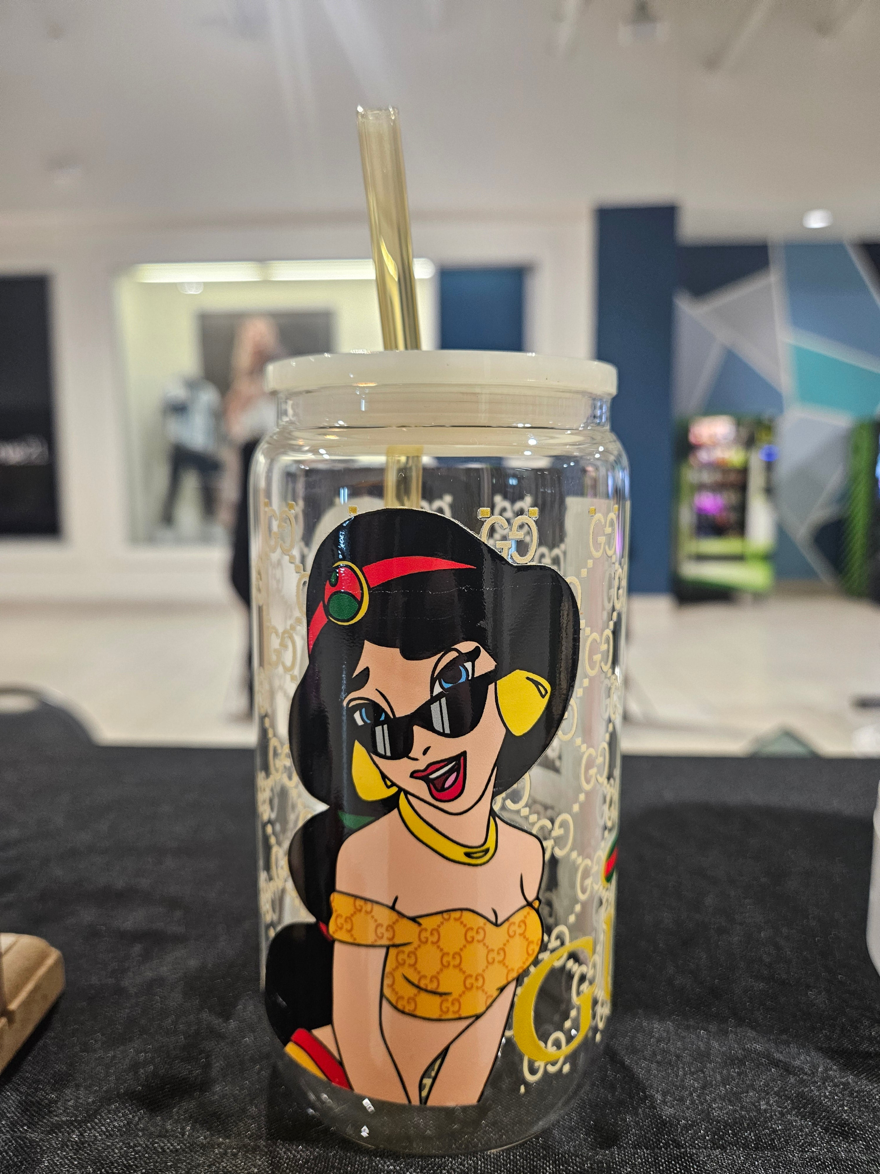 Gucci Jasmine 16oz Glass Can
