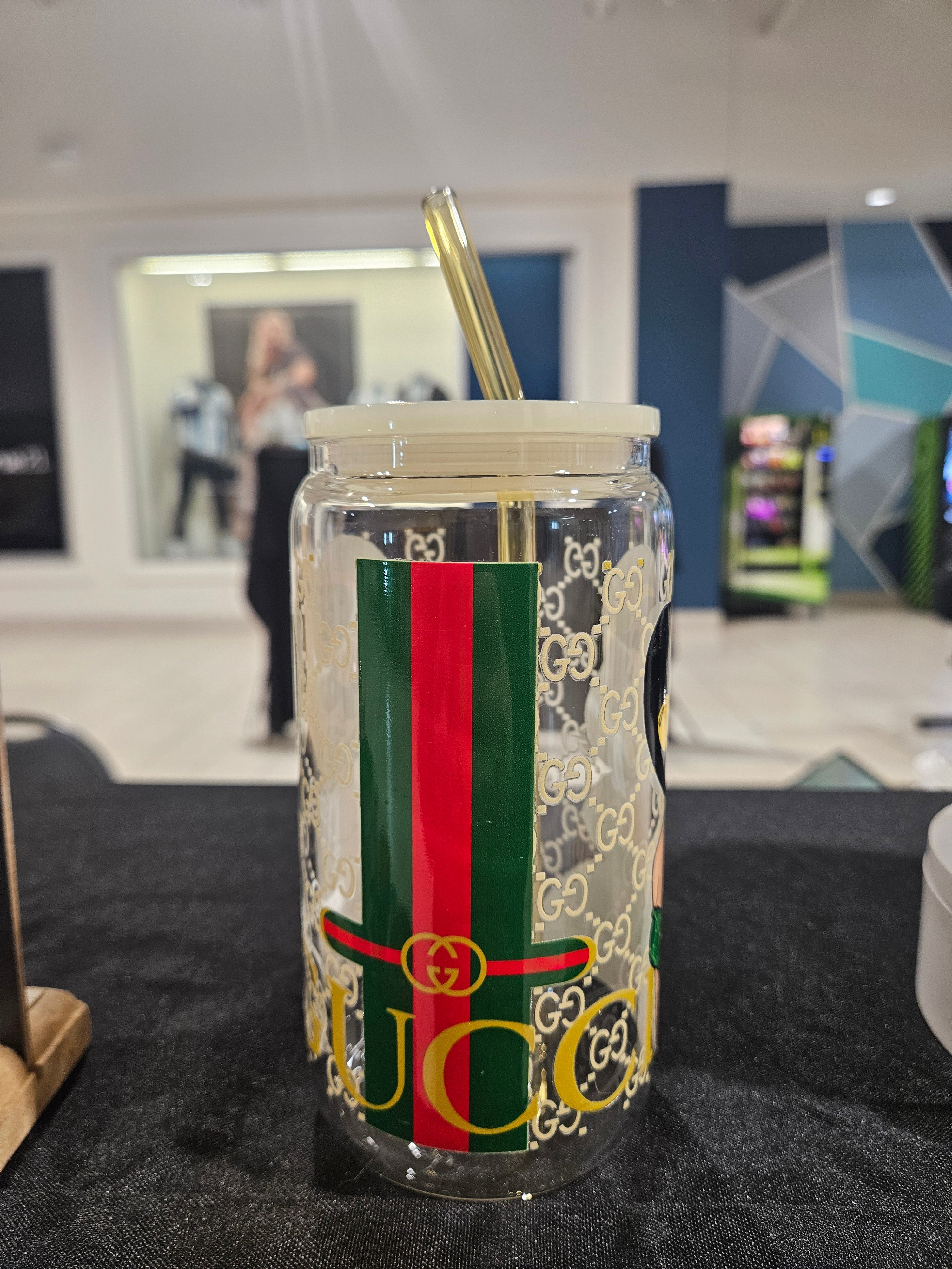 Gucci Jasmine 16oz Glass Can