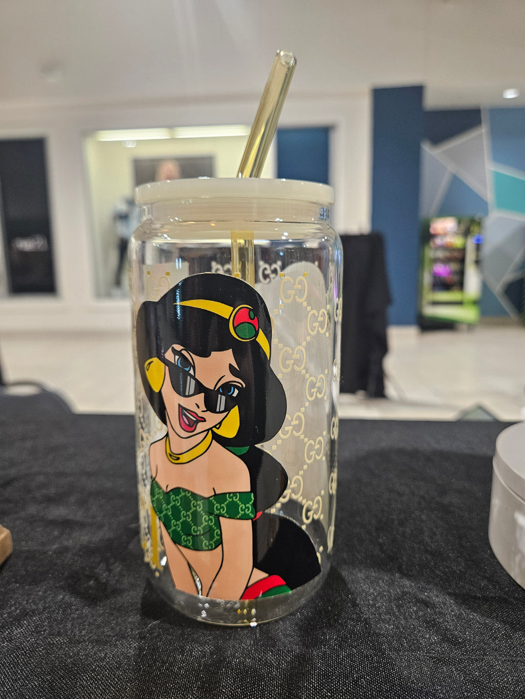 Gucci Jasmine 16oz Glass Can