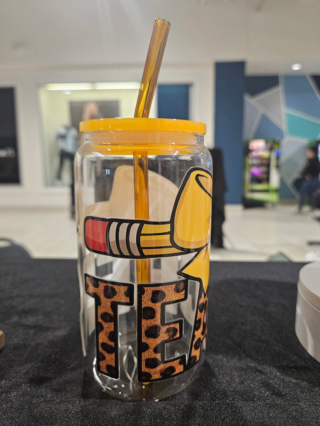 Teacher 16oz Glass Can