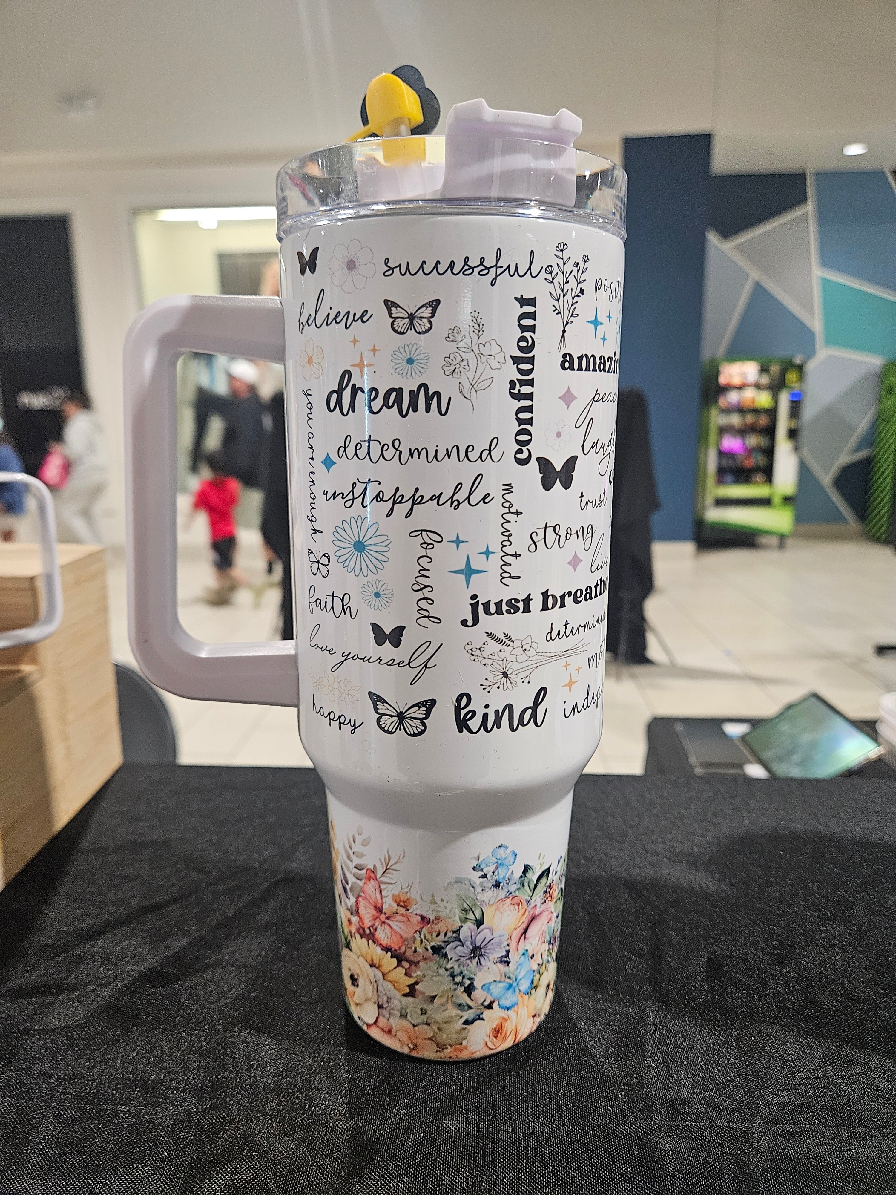 Motivational Words 40oz Stainless Steel