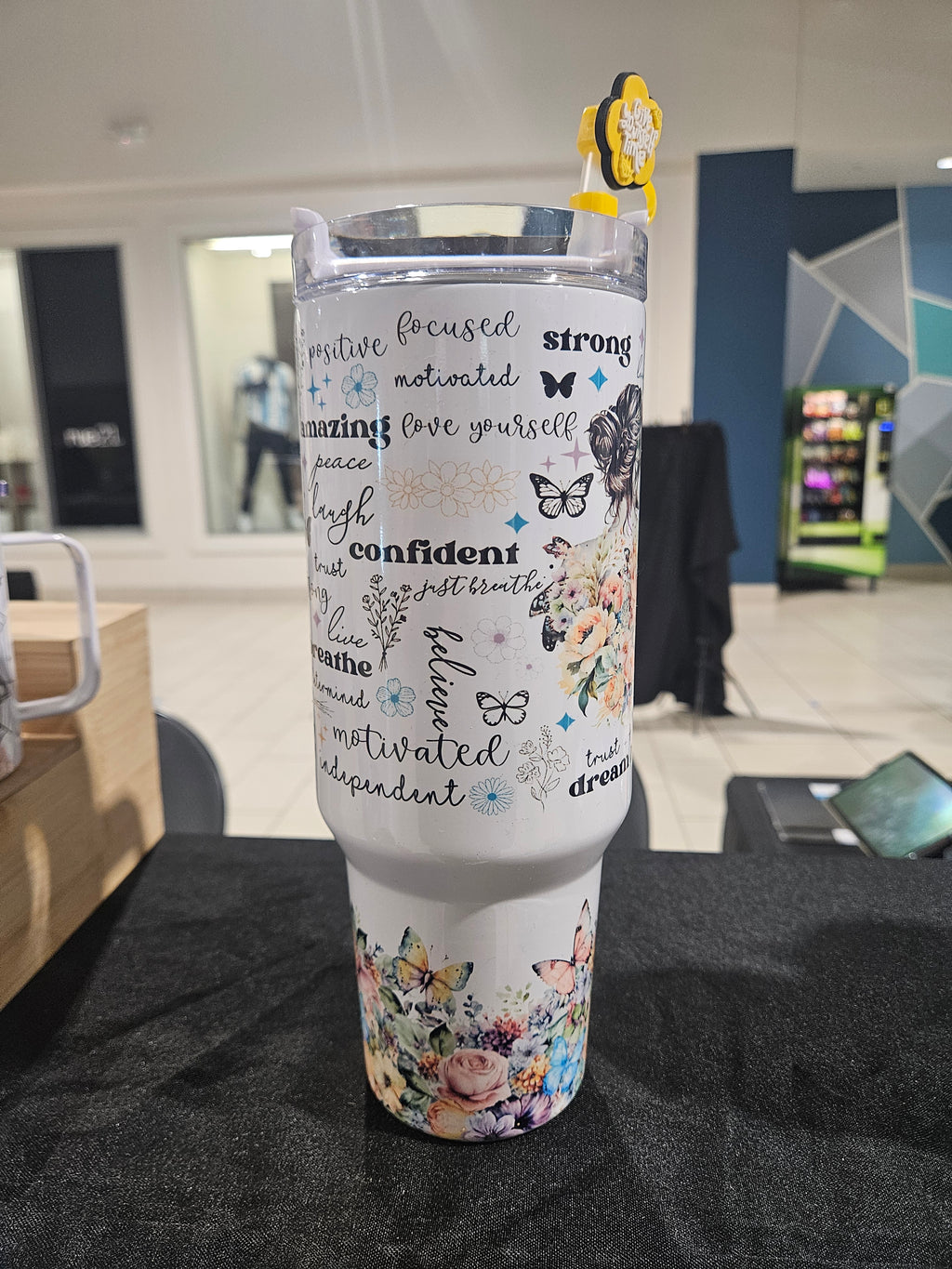 Motivational Words 40oz Stainless Steel