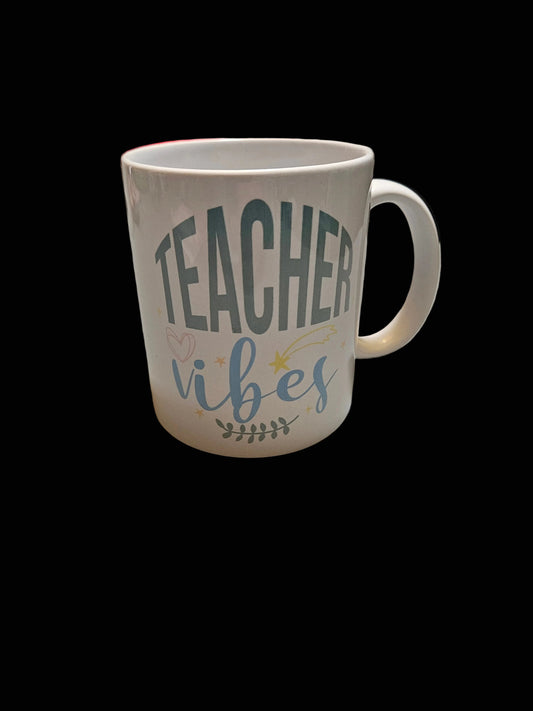 Teacher Vibes 12oz Coffee Mug