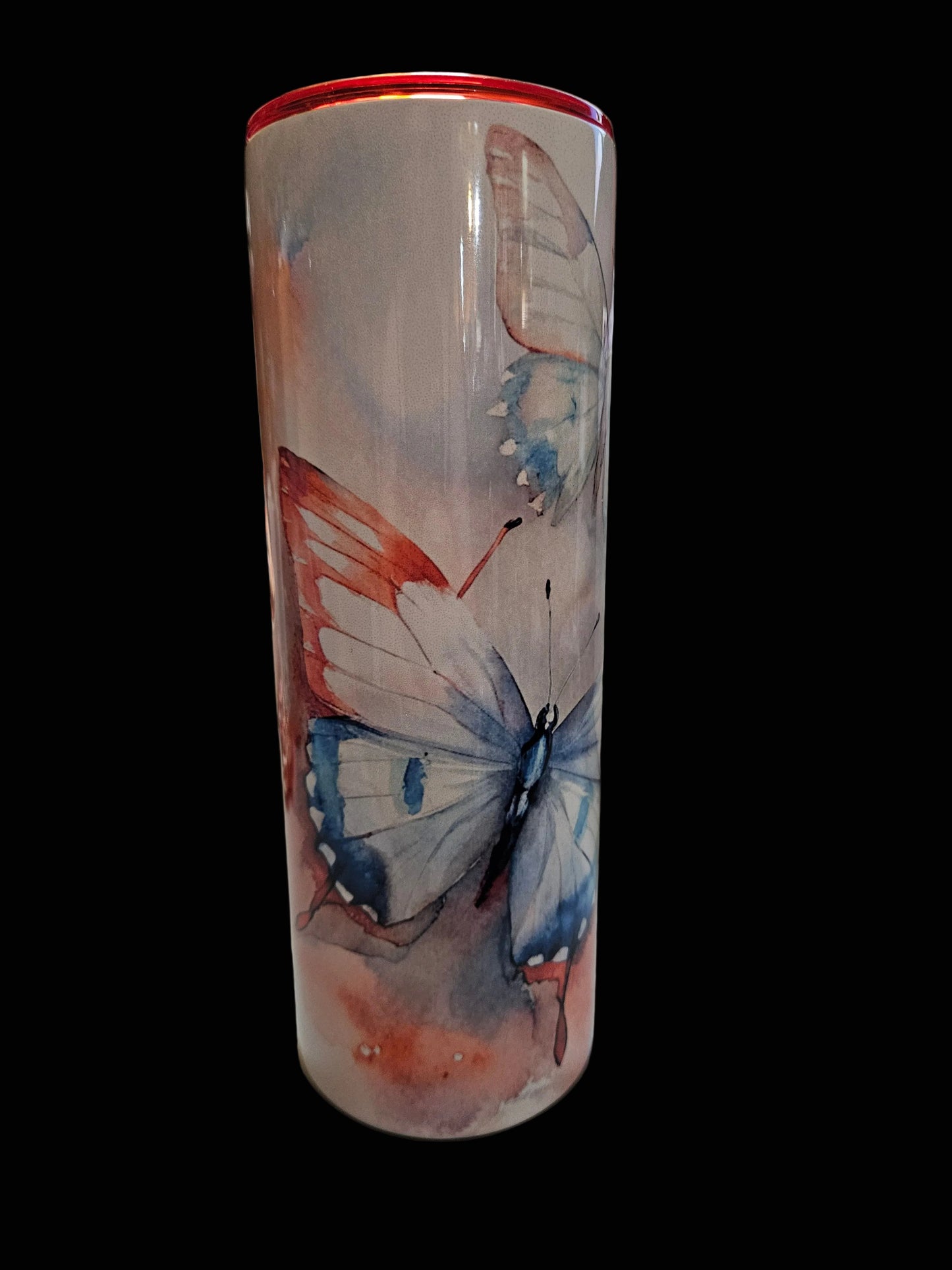 Red White & Blue Butterflies 20oz Stainless Steel
