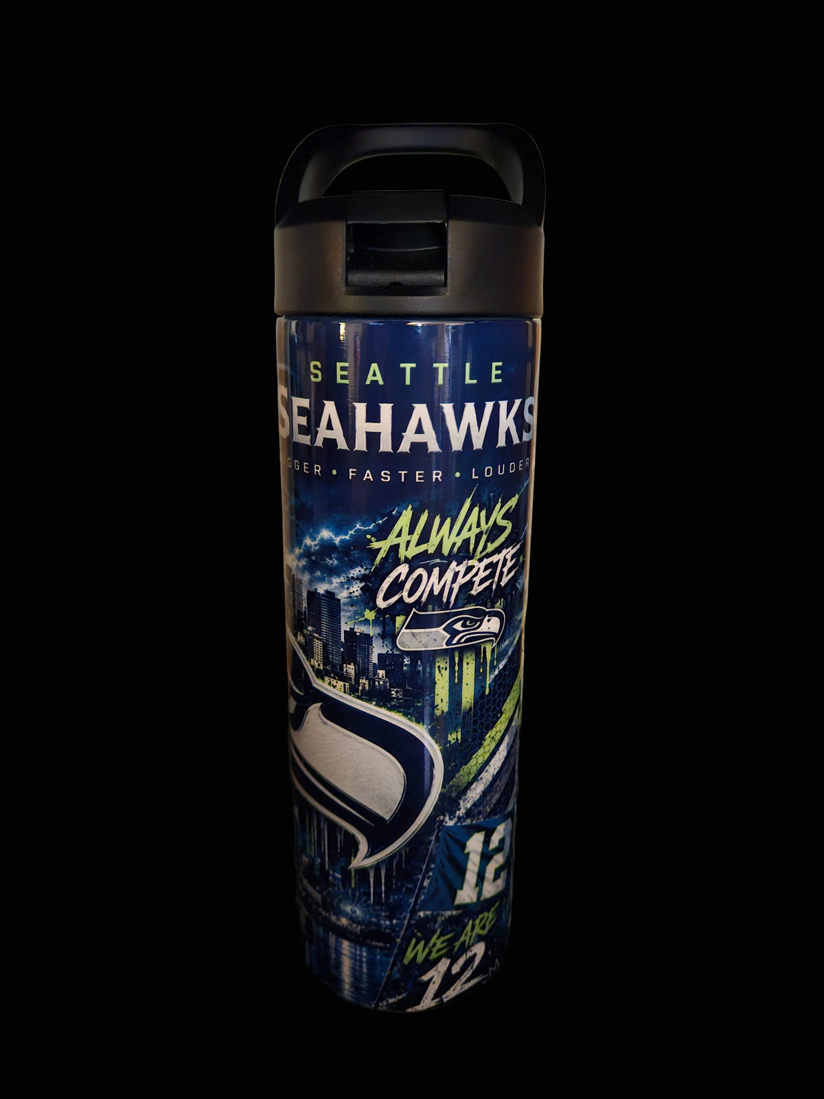 Seahawks Always Compete 20oz Water Bottle