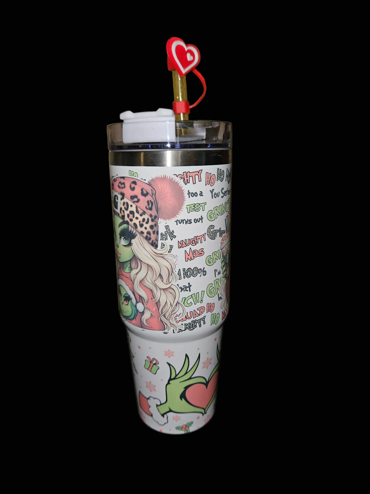 Girl Grinchy 30oz W/ Handle