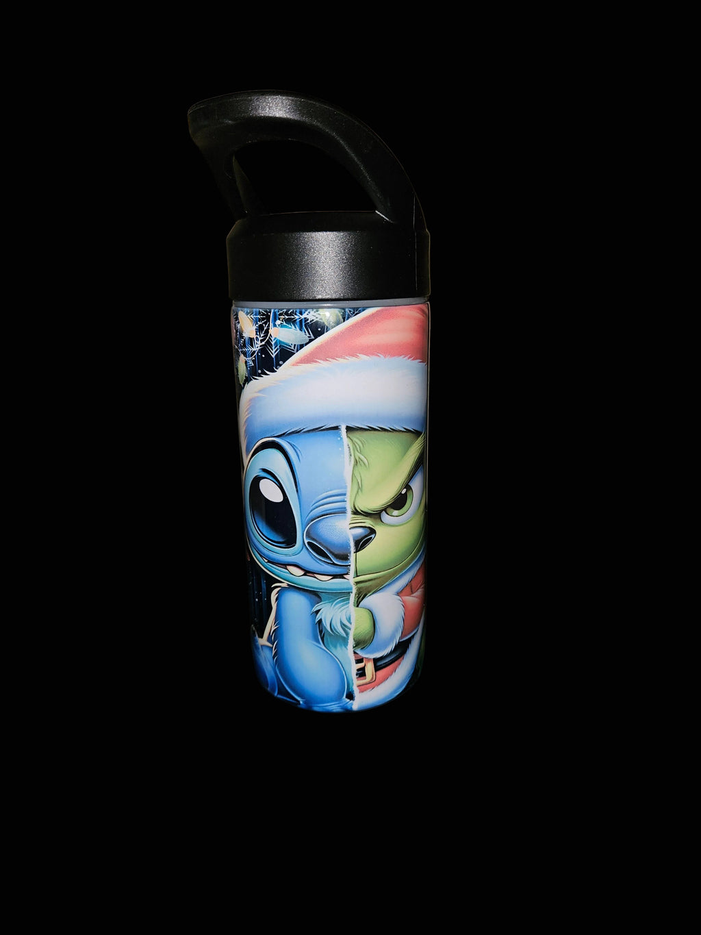 Stitch/Grinch Mashup 16oz Water Bottle