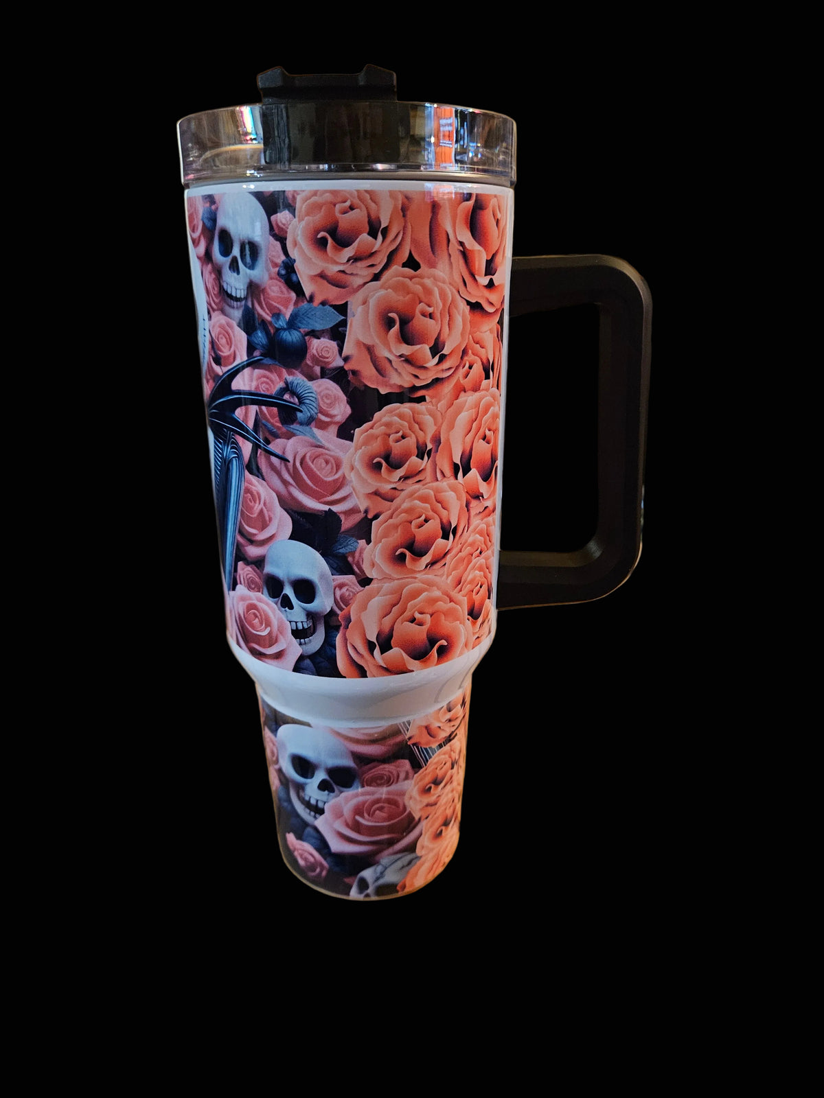 Jack & Sally Roses 40oz W/ Handle