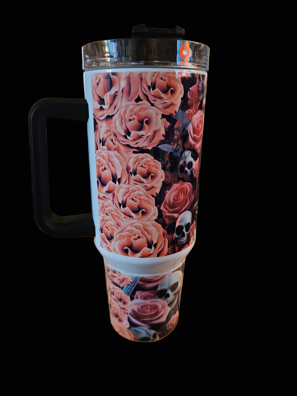 Jack & Sally Roses 40oz W/ Handle