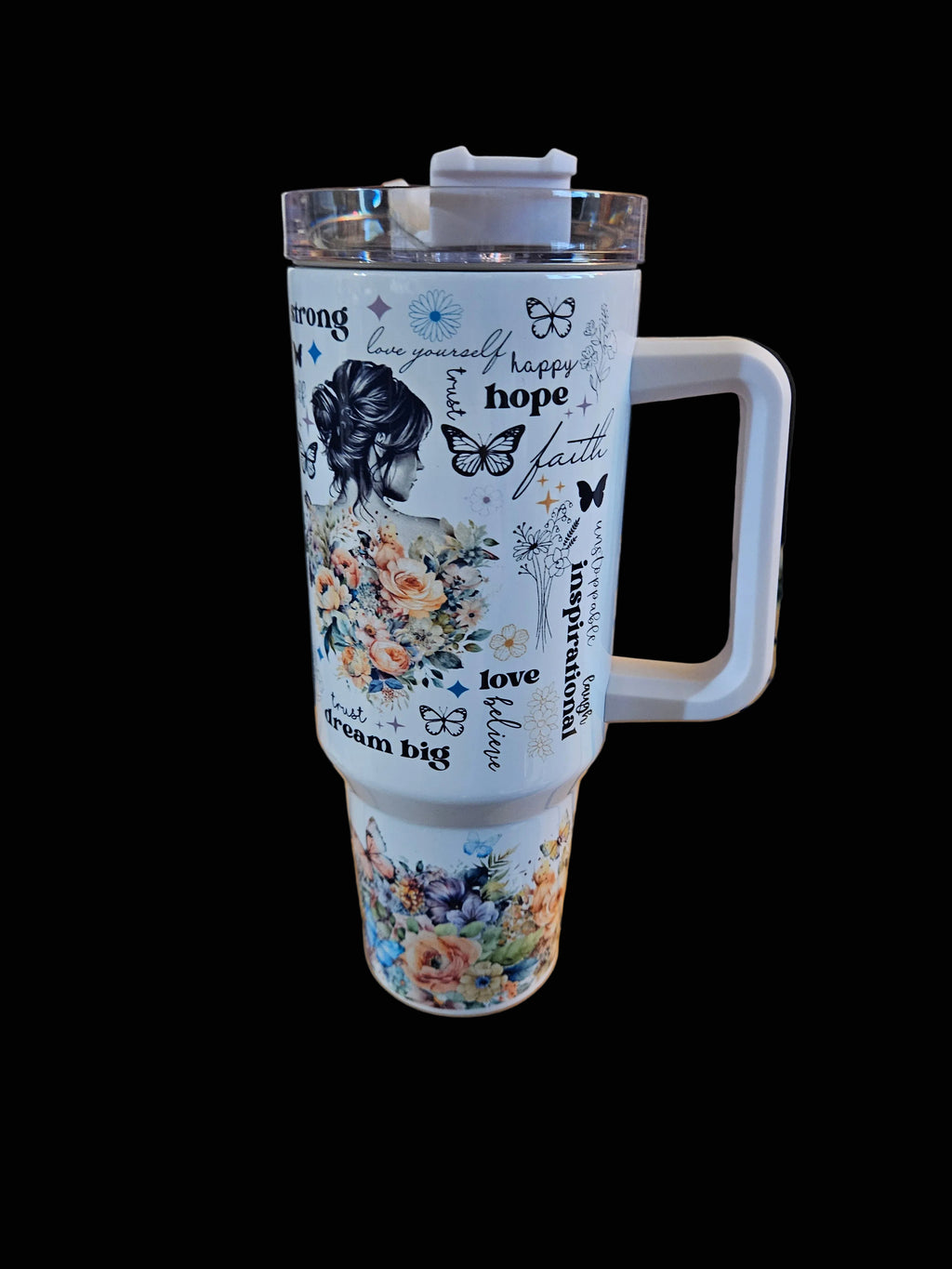 Motivational Quotes 40oz W/ Handle