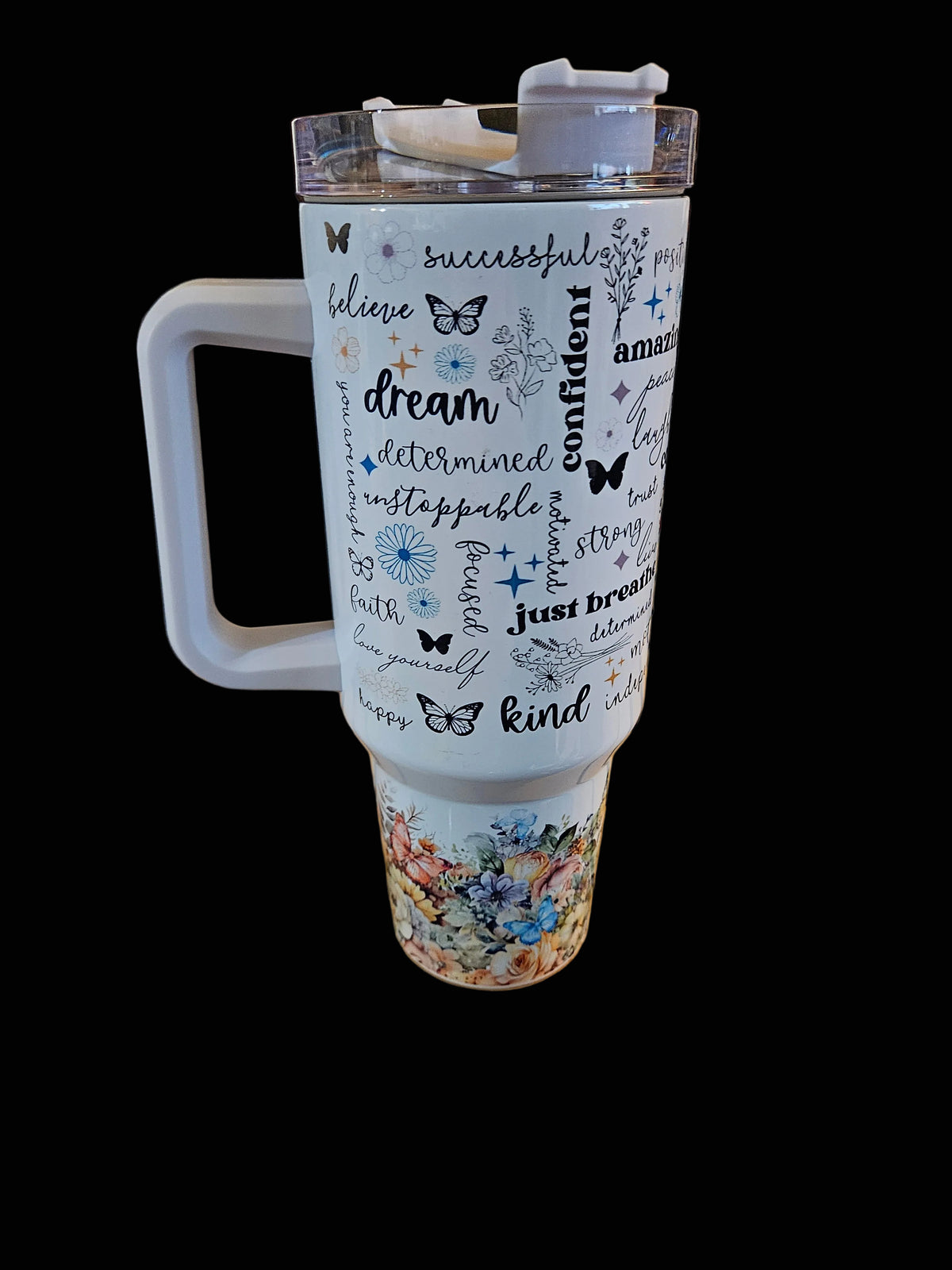 Motivational Quotes 40oz W/ Handle