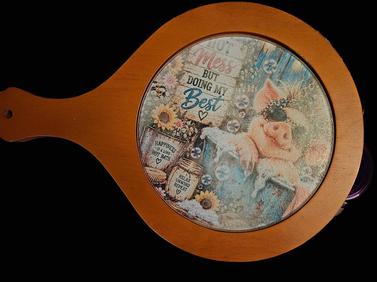 Cherry Wood Hot Pot Table Holder
