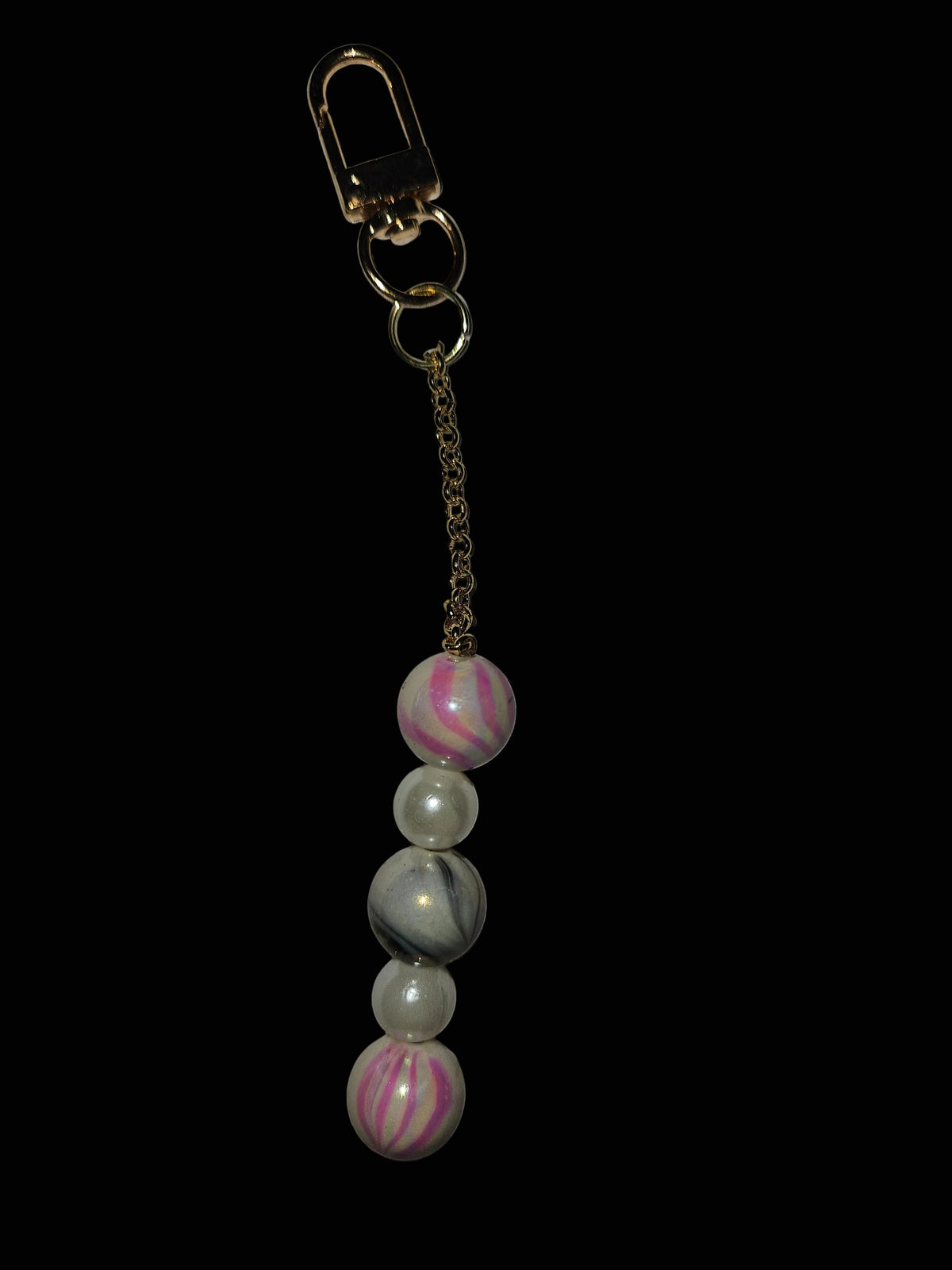 Pink Pearly Clasp Charm