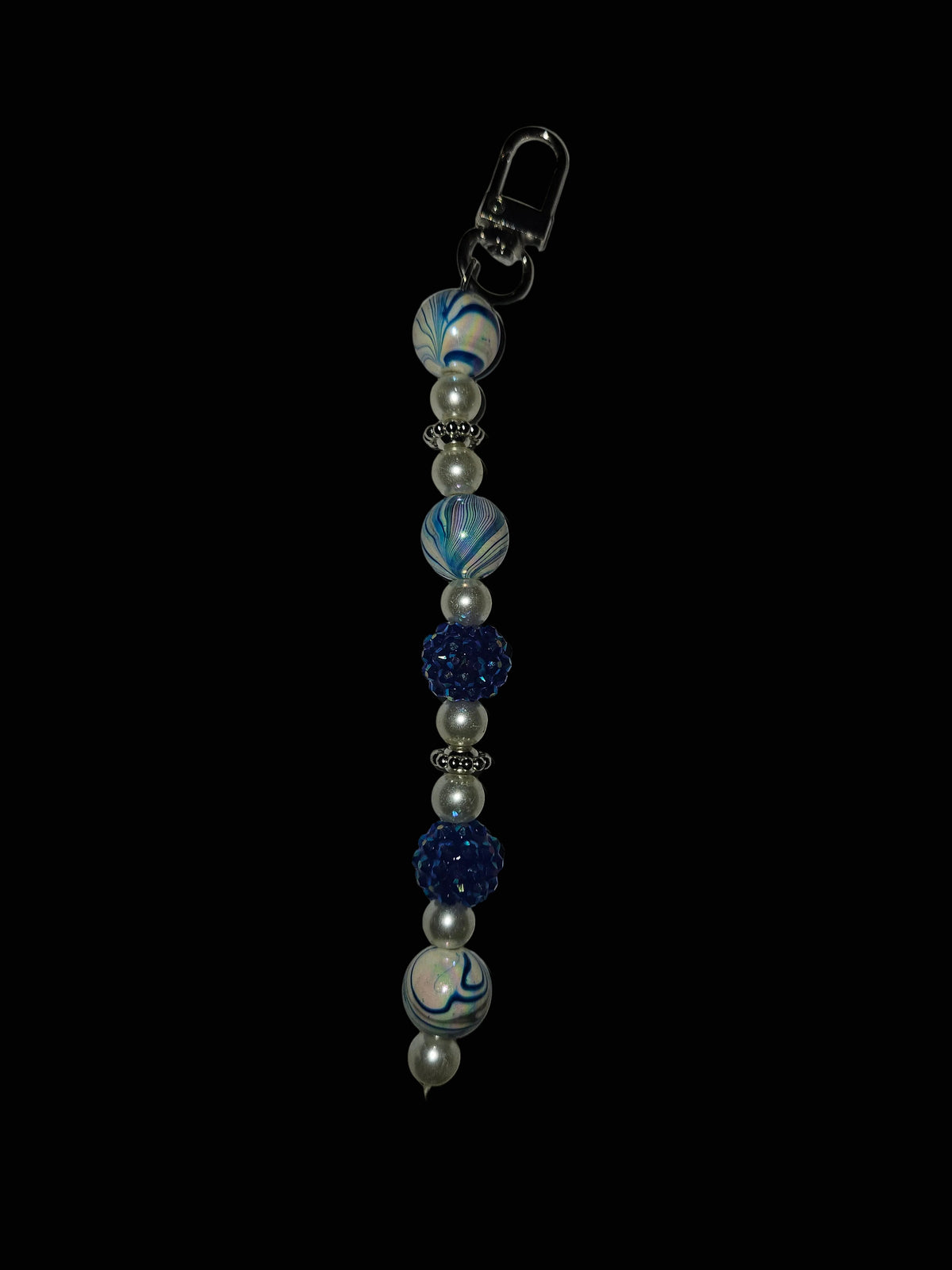 Glossy Blue Clasp Charm
